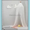 Mosquito Net 10 Layers Tle Crib Canopy Bed Tent Baby Nets Round Dome 240Cm Height Drop Delivery Home Garden Textiles Bedding Supplies Otaao