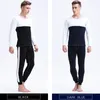 Heren thermisch ondergoed Winterheren Warm fluweel Set Katoen Long Johns Underdershirt Tops T -shirtbroek Dikke kleding Man man man