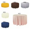 Hotel Tablecloth Solid Round Polyester Table Cloth For Christmas Wedding Party Hotel Restaurant Banquet Decor