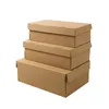 Caja de cartón para aviones, venta al por mayor, papel kraft, cartón plegable, paquete exprés rectangular, cajas gruesas