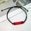 Pulseras de eslabones Bohemia Vintage étnico colorido pulsera de cristal cilíndrico joyería de moda para mujeres hombres geométrico hecho a mano trenzado