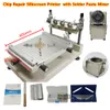 Chip Repair Machine ZB3040H Silkscreen Printer med LY-500Q Mini Desktop Automatisk lödpasta Mixer Manual Printing Device