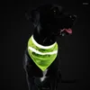 Dog Apparel Reflexivo Bandana Neckerchief Segurança Vest Pet Bib Hunting Scont for Small Médio Grandes Cães Cão de Cão