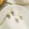 Stud Earrings Luxury Designer For Women 2022 Pearl Piercing Earings Jewelry Christmas Gift Y2K Accessories Korean Fashion