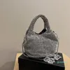 Designer-Brand Designer Bag Women's aw Fashion Crossbody Bags Borsa a tracolla Super Flash bing mini Full Diamond Chain Bucket Bag dimensioni 15X13cm
