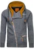 هوديز الرجال Zogaa Mens Sweatshirts عارضة سستة سترة الربيع الخريف تصميم الأزياء ضئيلة السترات الذكور والمعاطف مغمورة بالملابس خارجية
