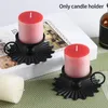 Candle Holders 2pcs Spa Indoor Anniversary Christmas Gift Dinner Ornament Party Supplies Pray Living Room Cone Candlestick Home Decor