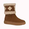 REALFINE BOOTS 5A 3075280 SNOWDROP FLAT CHALE SNOW BOOL SHOES