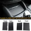 Car Front Rear Row Interior Central Console Drink Water Cup Holder Cover Roller Blind Curtain Zipper For BMW E70 E71 X5 X6 Parts