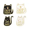 Broches Broches Vintage Punk Style Chien Chat Broche Dame Métal Kawaii Émail Pin Badge Boutons Chemise Denim Veste Sac Décoratif Pour Wo Dhbry