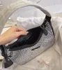 Luxur Designer Diamond Handbag Rhinestone Nylon Messenger Bag Classic Ladies Underarm Shoulder Wallet Retro S
