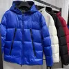 Mens Montcla puffer jaquetas casacos de grife com capuz feminino Outerwear Parkas com decote letras bordadas correias lapela jaquetas de inverno