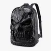 2022 new 3D Embossed Skull Backpack bags for Men unique Originality man Bag rivet personality Cool Rock Laptop Schoolbag For Teena306w