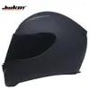 Casques de moto Jiekai Vente Hommes Casque Femmes Full Face Chaud Hiver Moto Moto Scooter Moto