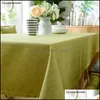 Table Cloth Solid Rectangar Tablecloth Nordic Fabric Er For Wedding Party El Dining Room Coffee Cloths Drop Delivery Home Garden Text Otmwu
