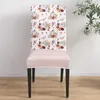 Pokrywa krzesełka Święto Dziękczynienia Fall Pumpkin Cover Spandex Stretch Fotela Home Office Dekoration Decor