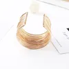 Bangle Wide Open Cuff Bracelets Amp Bangles Gold Silver Color Alloy Big Male Female Bracelet Fashion Jewelry For Men Women