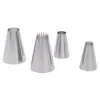 Baking Tools 3pcs Set Russian Icing Piping Pastry Nozzle Tips Cakes Decoration Stainless Steel Nozzles Cupcake