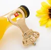 100PCS Gold Crown Bottle Openers Favors Giveaways Anniversary Birthday Gifts Wedding-Favors Bridal Shower Beer Opener SN540