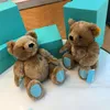 Teddy Bear Limited Edition Doll Plush Toys Soft Collective Christmas Schode Animals Prezenty urodzinowe Para Confes231z