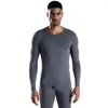 Men's Thermal Underwear Men Long Johns Sets Male Fitness Winter Leggings Set Plus Size