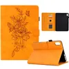 Cases For Ipad 10.9 2022 Pro 11 10.5 10.5inch Air air2 2 9.7 inch Imprint Flower Butterfly Leather Wallet Tablet Fashion Floral Credit ID Card Slot Holder Kickstand Pouch