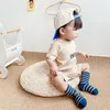 Designer Baby Onesies Luxury Kids Clothes Solid Clothing Sets Letter Babies Onesies Childrens Clothing Suits Baby Girls Clothes 3 Colors