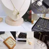 20style Luxury Designer Necklace Pendant 18K Gold Plated Stainless Steel Faux Leather Letter for Women Wedding Jewelry Gift