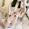 Kvinnors sömnkläder 2022 mode satin robe kvinnlig badrock sexig peignoir femme is silk kimono klänning natt växa för kvinnor