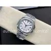 3K Factory Mens Watch 40.5 Ultra Thin Watches White Green Dial Automatic Cal.324 Movement Waterproof Eta 5711 Crystal Luminous 3KF Wristwatches