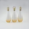 Bottiglie di stoccaggio Lotion Squeeze Bottle 150ml Pompa per il corpo bianco con spruzzatore dorato