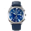 Cronógrafo quartzo relógios masculinos mostrador azul relógio esportivo militar montre de luxo relógios de pulso para homens de negócios reloj231b