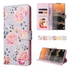 Leather Magnetic Flip Cases Wallet RFID Blocking Flower Cover Free Strap For Samsung S8 S9 S10 Plus S20 FE S21 S22 S23 Ultra A51 A12 A22 A32 A52 A13 A23 A33 A53 A04 A04E A14