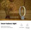 Lampes de table Lampe à LED Mini Balance Lumière créative Charge USB Commande tactile Magnétique Mi-air Suspension Commutateur Nuit Décor à la maison