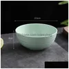 Bowls 1215Cm Wheat St Salad Unbreakable Mixing Reusable Dishwasher Microwave Safe Home Dinnerware Drop Delivery Garden Kitchen Dining Dh78G