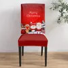 Pokrywa krzesła choinka Święty Święty Święto Snowman Łosł