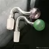 Couleur grande bulle s pot gros verre Bongs brûleur à mazout conduites d'eau en verre accessoires de tuyau de fumée