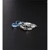 Dangle Earrings DAIMI Sky Blue Topaz Female Gemstones Genuine 925 Silver Water Drop Color Treasure To Send Girlfriend