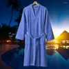 Mäns sömnkläder Summer Bathrobe Men Cotton Robe Handduk mjuk kimono klänning älskare ultravat stora långa nattkläder tjocka varma kvinnor