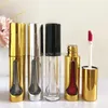 Storage Bottles 3ml Gold Silver Lip Gloss Tube Empty Cosmetic Clear Tubes Containers Bottle F775