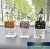Auto Parfüm Flasche Cube Auto Hängende Rückansicht Ornament Lufterfrischer Für Ätherische Öle Diffusor Duft Leere Glasflaschen Fabrik