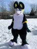 2023 Long Fur Husky Dog Fox Mascot Costumes Cartoon Mascot Apparel Performance Carnival Adult Size Promotional Advertising Clothings