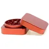 2 Layer Mini Square Herb Grinder 55MM Mini Portable Household Smoking Accessories Aluminum Tobacco Grinders