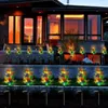 2st Solar Pine Light Waterproof Artificial Garden Lawn Lamp Outdoor LED Tree Festival Christmas Year Decor