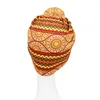 Ethnic Clothing Fashion European With American Spherical Beanie Printing Loose And Comfortable Hat Cute Donut Knot Bandana