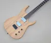 Natural Wood Color 6 Strings Electric Guitar with Rosewood Fretboard Spalted Maple Veneer