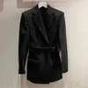 fashion women suit designer clothes blazer belt spring new released tops E161UQ0Y