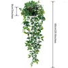 Decorative Flowers Artificial Hanging Plants Small Fake Potted For Indoor Outdoor Shelf Wall Home Decoration