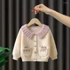 Jackets Girls Sweater Coat Cardigan Spring Autumn Children's Infant Baby Knitted Girl Jacket 0 5 7Y