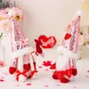 Articoli per feste San Valentino Gnomi Mr Mrs Svedese Tomte fatti a mano Ornamenti di peluche Regalo di San Valentino PHJK2212